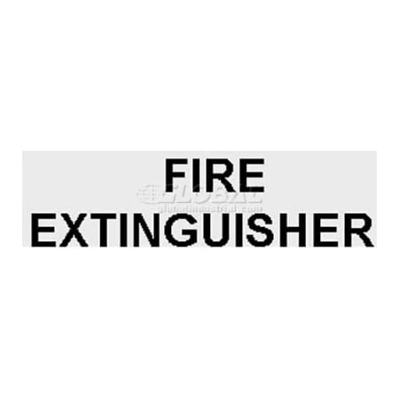 Activar Construction Products Group Horizontal Die Cut Fire Extinguisher Letters, Black LDCHBFE